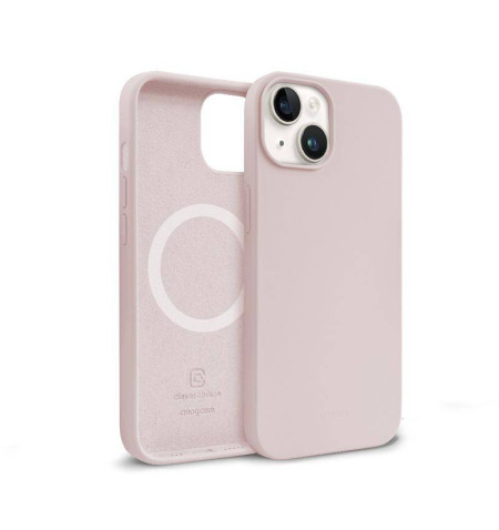 Crong Color Cover Magnetic - Etui iPhone 14 Plus MagSafe (piaskowy róż)