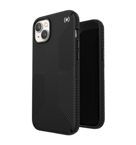 Speck Presidio2 Grip - Antypoślizgowe etui iPhone 15 Plus / 14 Plus (Black / Black / White)