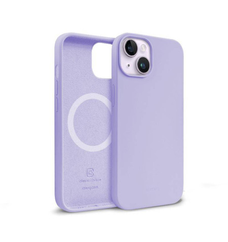 Crong Color Cover Magnetic - Etui iPhone 14 / iPhone 13 MagSafe (fioletowy)