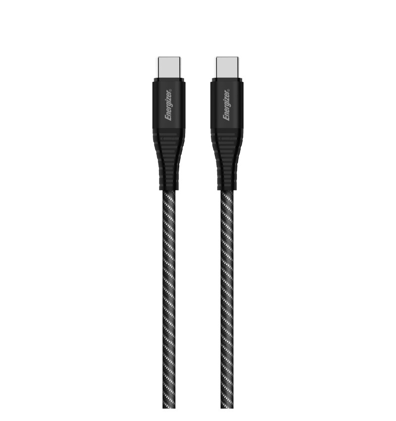 Energizer Ultimate - Kabel połączeniowy USB-C do USB-C 100W 2m (Czarny)  Energizer Ultimate - Kabel połączeniowy USB-C do USB-C 100W 2m (Czarny)