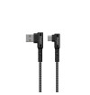 Energizer Ultimate - Kabel gamingowy USB-A do USB-C 90° 2m (Czarny)