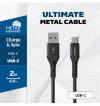 Energizer Ultimate - Kabel połączeniowy USB-A do USB-C 2m (Czarny)