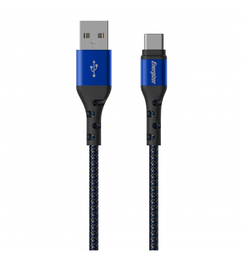 Energizer Ultimate - Kabel połączeniowy USB-A do USB-C 2m (Niebieski)  Energizer Ultimate - Kabel połączeniowy USB-A do USB-C 2m (Niebieski)