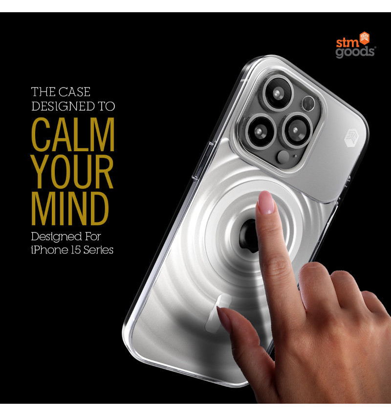 STM Reawaken Ripple MagSafe - Etui iPhone 15 Pro Max (Clear)  STM Reawaken Ripple MagSafe - Etui iPhone 15 Pro Max (Clear)