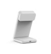 Crong MagSpot Pivot Stand - Ładowarka bezprzewodowa 3w1 z MagSafe do iPhone, Apple Watch i AirPods (biały)
