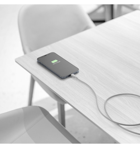 Cellularline Soft Cable - Kabel USB-C do Lightning certyfikat MFi 1.2 m (szary) 