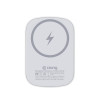 Crong MagSpot Power Bank - Bezprzewodowy power bank ultra slim z MagSafe 5000mAh, USB-C 20W PD (biały)
