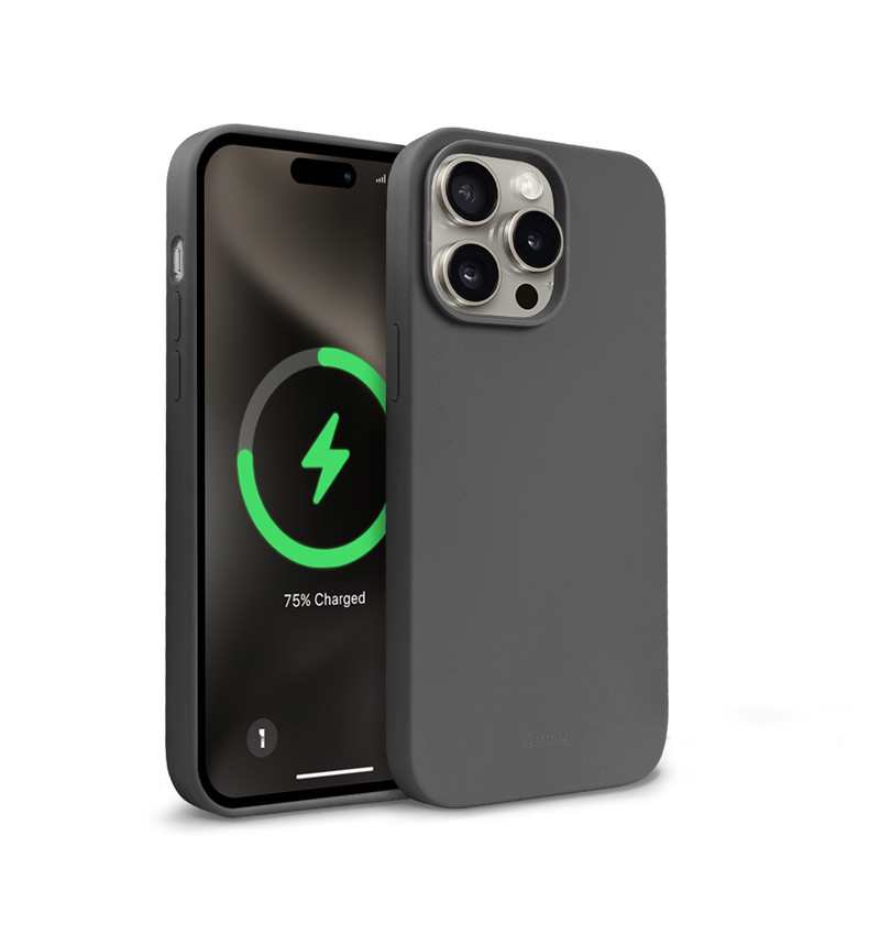 Crong Color Cover Magnetic - Etui iPhone 15 Pro Max MagSafe (tytanowy)  Crong Color Cover Magnetic - Etui iPhone 15 Pro Max MagSafe (tytanowy)