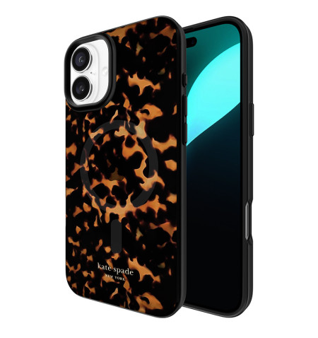 Kate Spade New York Protective MagSafe - Etui iPhone 16 Plus (Tortoise)