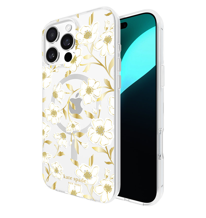 Kate Spade New York Protective Gems MagSafe - Etui iPhone 16 Pro Max (Sunshine Floral)  Kate Spade New York Protective Gems MagSafe - Etui iPhone 16 Pro Max (Sunshine Floral)