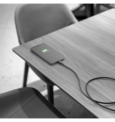 Cellularline Soft Cable - Kabel USB-C do Lightning certyfikat MFi 1.2 m (czarny) 