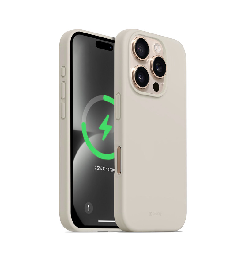 Crong Color Cover Magnetic - Etui iPhone 16 Pro Max MagSafe (kamienny beż)  Crong Color Cover Magnetic - Etui iPhone 16 Pro Max MagSafe (kamienny beż)