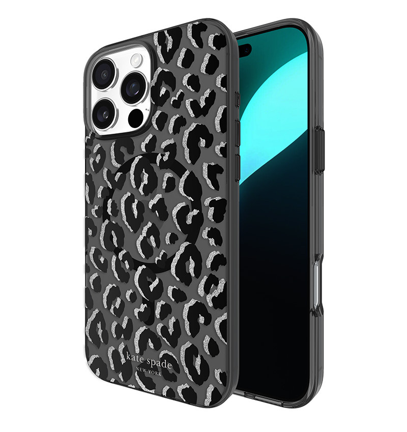 Kate Spade New York Protective MagSafe - Etui iPhone 16 Pro Max (City Leopard)  Kate Spade New York Protective MagSafe - Etui iPhone 16 Pro Max (City Leopard)
