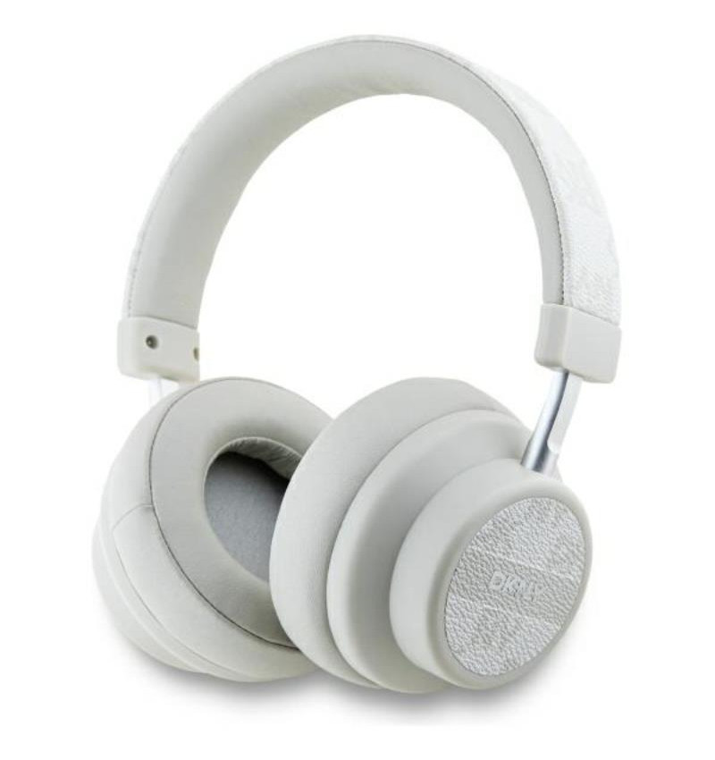 DKNY Checkered Pattern - Bezprzewodowe słuchawki nauszne Bluetooth V5.3 (perłowy)  DKNY Checkered Pattern - Bezprzewodowe słuchawki nauszne Bluetooth V5.3 (perłowy)