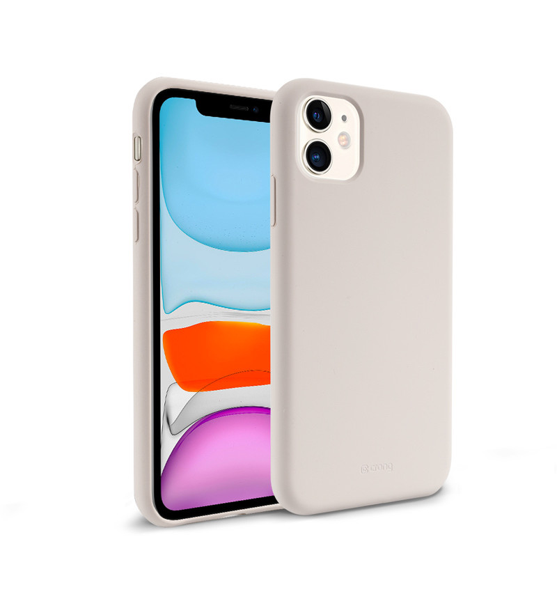 Crong Color Cover - Etui iPhone 11 (kamienny beż)  Crong Color Cover - Etui iPhone 11 (kamienny beż)