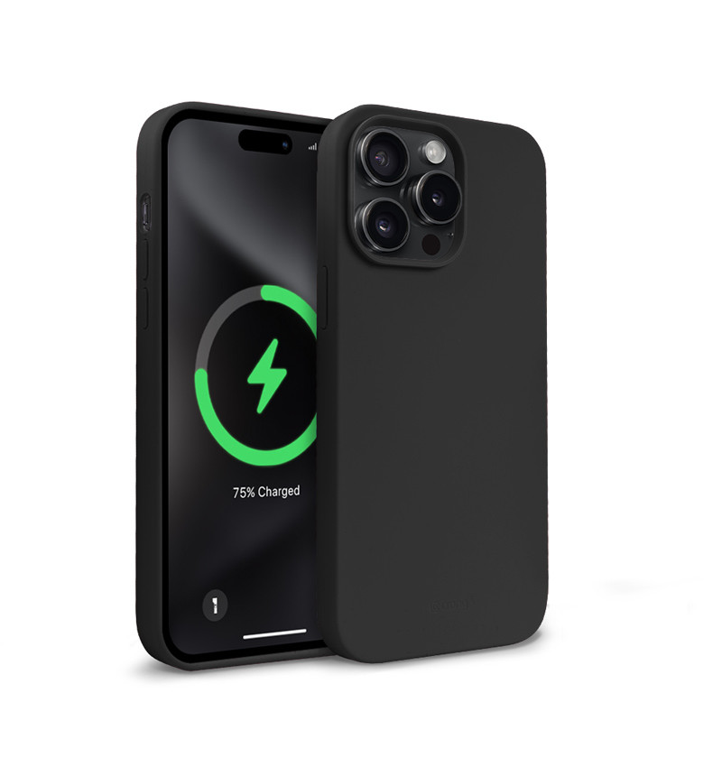 Crong Color Cover Magnetic - Etui iPhone 15 Pro Max MagSafe (czarny)  Crong Color Cover Magnetic - Etui iPhone 15 Pro Max MagSafe (czarny)