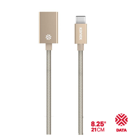 Kanex przejściówka DuraBraid™ Aluminium z USB-C na USB 3.0 typ A (Gold)