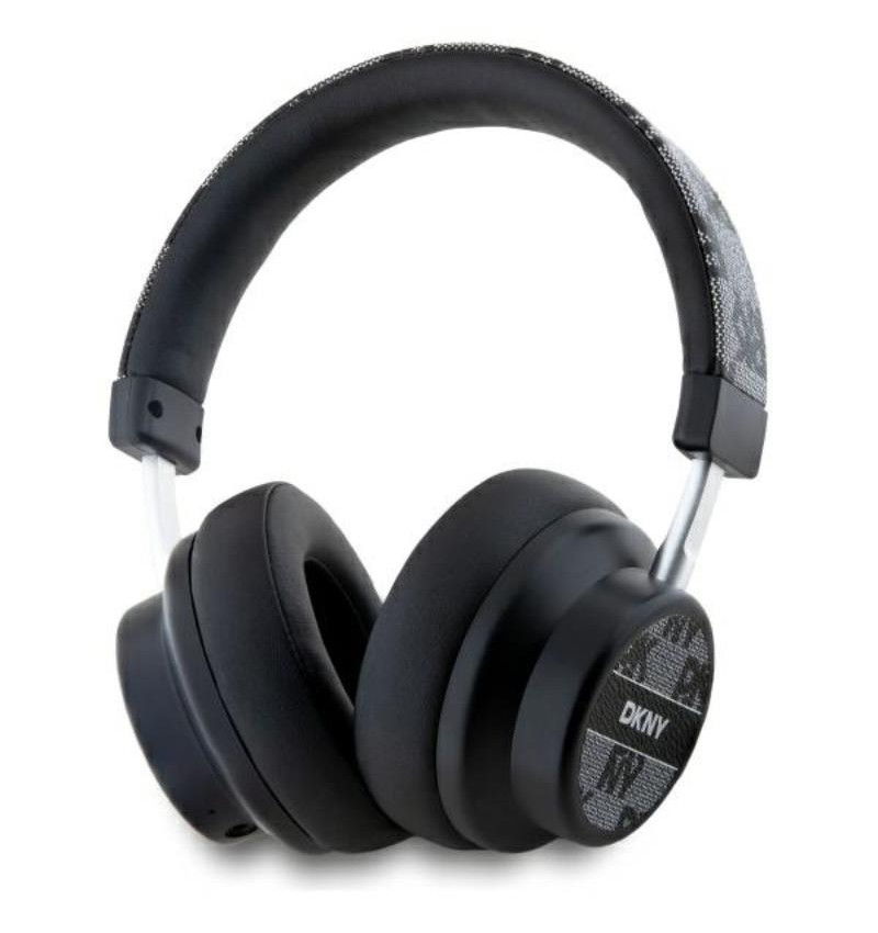 DKNY Checkered Pattern - Bezprzewodowe słuchawki nauszne Bluetooth V5.3 (czarny)  DKNY Checkered Pattern - Bezprzewodowe słuchawki nauszne Bluetooth V5.3 (czarny)