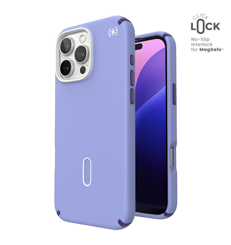 Speck Presidio2 Pro ClickLock MagSafe - Etui iPhone 16 Pro Max (Future Lavender / Cassis Purple / White)  Speck Presidio2 Pro ClickLock MagSafe - Etui iPhone 16 Pro Max (Future Lavender / Cassis Purple / White)