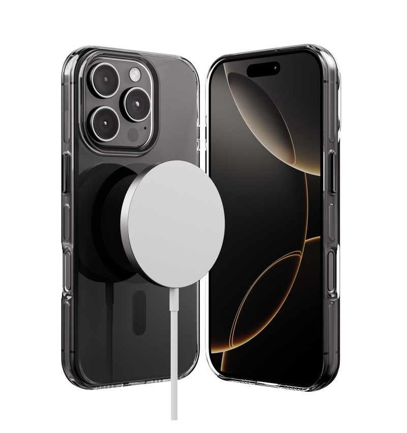 Crong Clear MAG Pro - Etui iPhone 16 Pro Max MagSafe (czarny)  Crong Clear MAG Pro - Etui iPhone 16 Pro Max MagSafe (czarny)