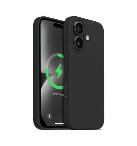 Crong Color Cover Magnetic - Etui iPhone 16 Plus MagSafe (czarny)