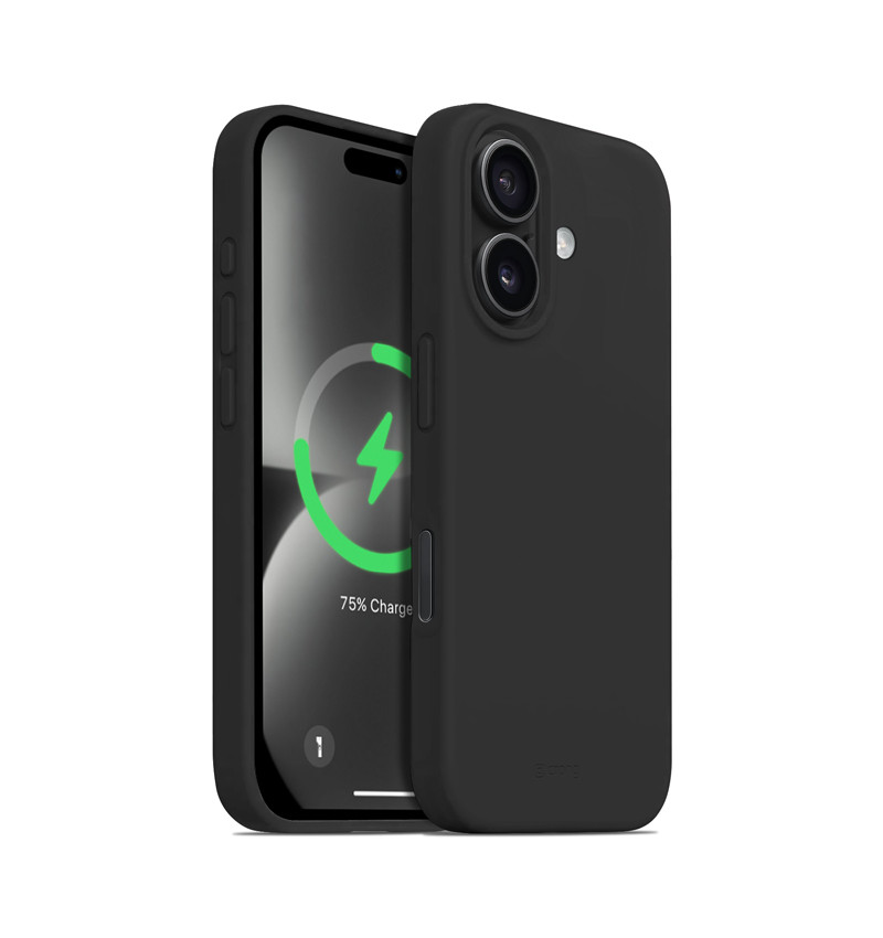 Crong Color Cover Magnetic - Etui iPhone 16 Plus MagSafe (czarny)  Crong Color Cover Magnetic - Etui iPhone 16 Plus MagSafe (czarny)