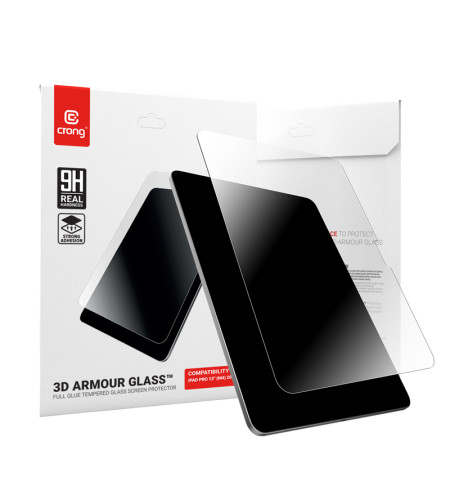 Crong 3D Armour Glass – Szkło hartowane iPad Pro 13" M5 (2025) / iPad Pro 13" M4 (2024)
