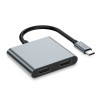TECH-PROTECT HB08 HUB ADAPTER 4IN1 TYPE-C + USB2.0 + 2 x HDMI 4K 60HZ SPACE GREY