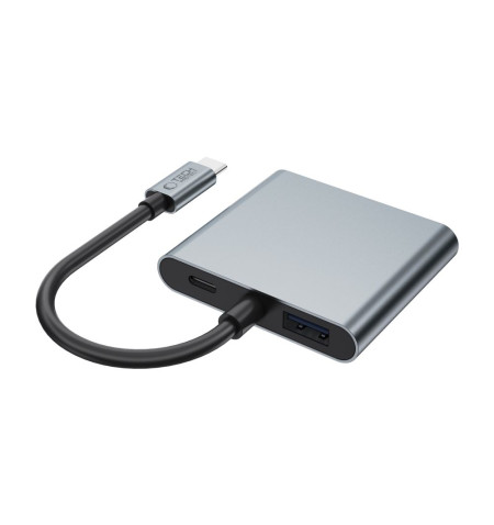 TECH-PROTECT HB08 HUB ADAPTER 4IN1 TYPE-C + USB2.0 + 2 x HDMI 4K 60HZ SPACE GREY 