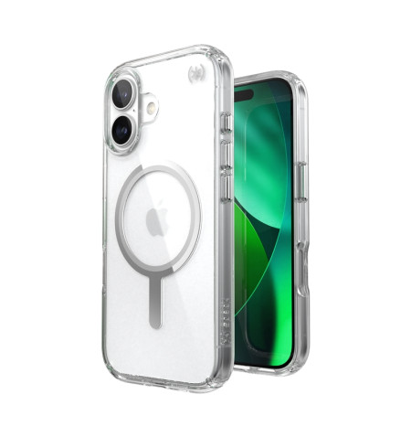Speck Presidio Perfect Clear MagSafe - Etui iPhone 17 (Clear / Silver)