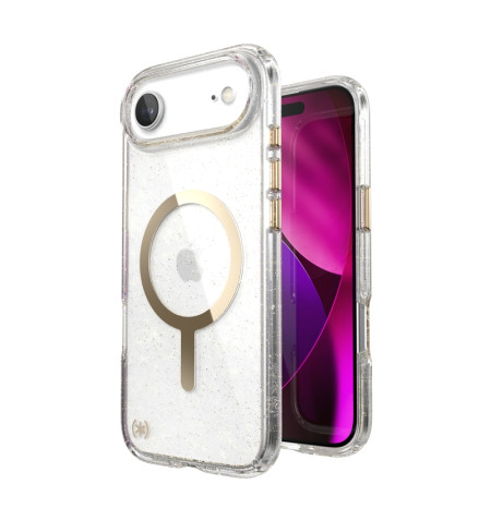 Speck Presidio Lux MagSafe - Etui iPhone Air (Glitter / Gold Metallic)