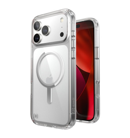 Speck Presidio Perfect Clear MagSafe - Etui iPhone 17 Pro Max (Clear / Silver)