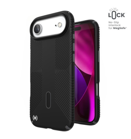Speck Presidio2 Grip ClickLock MagSafe - Etui iPhone Air (Black / Slate Grey / White)
