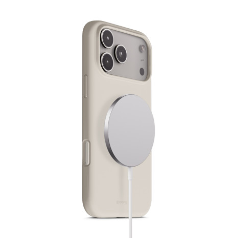 Crong Color Cover Magnetic - Etui MagSafe iPhone 17 Pro Max (kamienny beż)