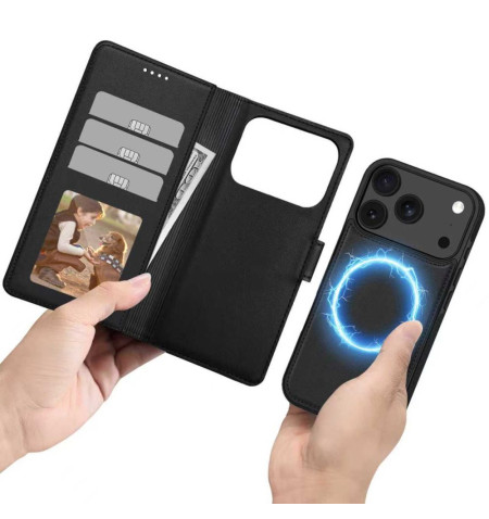 TECH-PROTECT WALLET MAGSAFE IPHONE 17 PRO MATTE BLACK 