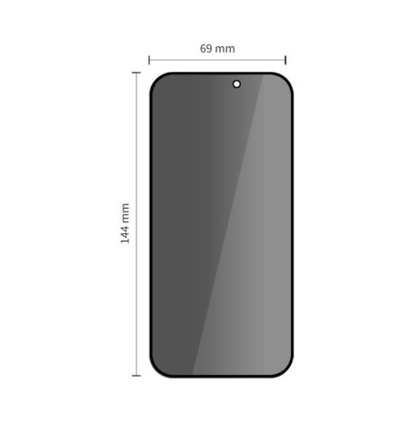 SZKŁO PRYWATYZUJĄCE TECH-PROTECT QUICK SET SPY+ 2-PACK IPHONE 14 PRO PRIVACY 