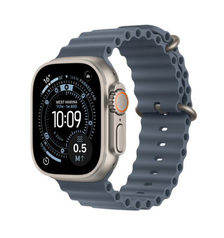 Apple Watch Ultra 3 49 mm GPS + Cellular tytan naturalny z paskiem Ocean granatowym