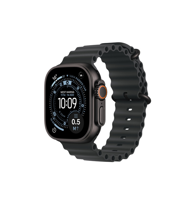 Apple Watch Ultra 3 49 mm GPS + Cellular tytan czarny z paskiem Ocean czarnym  Apple Watch Ultra 3 49 mm GPS + Cellular tytan czarny z paskiem Ocean czarnym