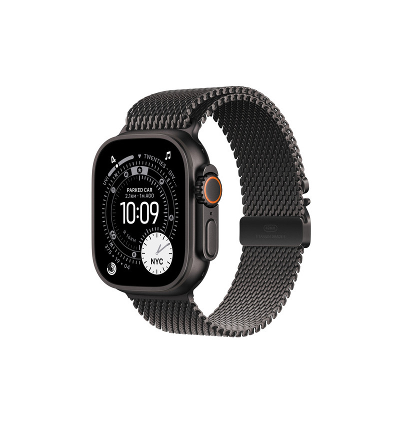 Apple Watch Ultra 3 49 mm GPS + Cellular tytan czarny z bransoletą mediolańską (S)  Apple Watch Ultra 3 49 mm GPS + Cellular tytan czarny z bransoletą mediolańską (S)