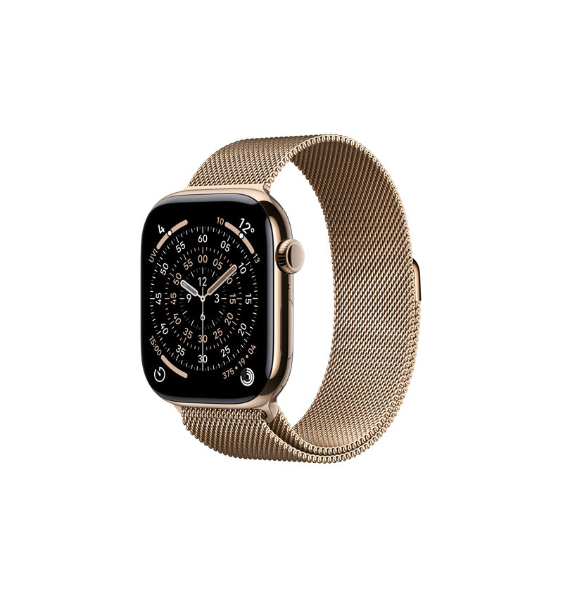 Apple Watch 11 - 46mm Tytanowa Złota z bransoletą mediolańską złotą - GPS+Cellular (S/M)  Apple Watch 11 - 46mm Tytanowa Złota z bransoletą mediolańską złotą - GPS+Cellular (S/M)