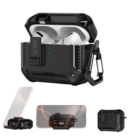 TECH-PROTECT CARBONOX MAGSAFE APPLE AIRPODS PRO 3 BLACK 