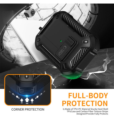 TECH-PROTECT CARBONOX MAGSAFE APPLE AIRPODS PRO 3 BLACK 