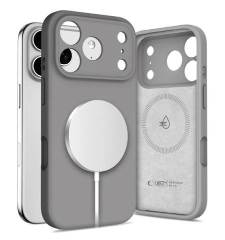 TECH-PROTECT SILICONE MAGSAFE IPHONE 17 PRO MAX DARK GREY 