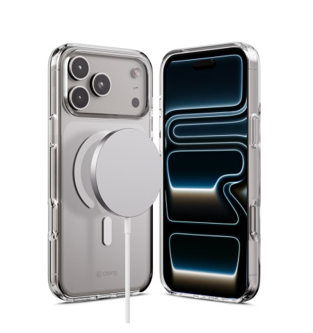 Crong Clear MAG Cover - Etui MagSafe iPhone 17 Pro Max (przezroczysty)