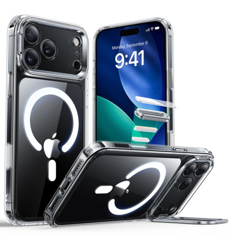 ESR CLASSIC HYBRID KICKSTAND MAGSAFE IPHONE 17 PRO MAX CLEAR 