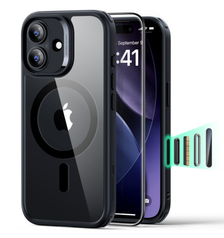 ESR CLASSIC HYBRID MAGSAFE & TEMPERED GLASS IPHONE 17 CLEAR/BLACK