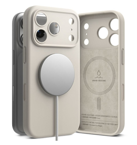 RINGKE SILICONE MAGNETIC MAGSAFE IPHONE 17 PRO MAX STONE 