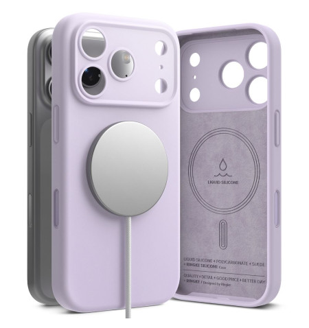 RINGKE SILICONE MAGNETIC MAGSAFE IPHONE 17 PRO MAX LIGHT PURPLE 