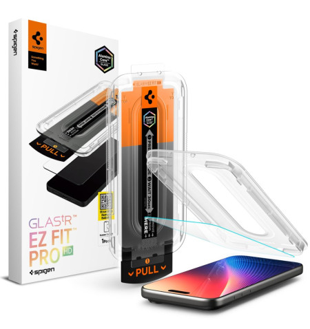 SZKŁO HARTOWANE SPIGEN GLAS.TR ”EZ FIT PRO” IPHONE 16 PRO MAX / 17 PRO MAX CLEAR 