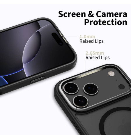 TECH-PROTECT MAGEDGE MAGSAFE IPHONE 17 PRO MAX MATTE BLACK/GUNMETAL 